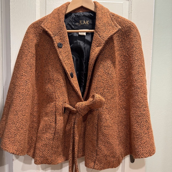 Live a Little Swing Jacket in Orange Tweed. - Picture 1 of 5